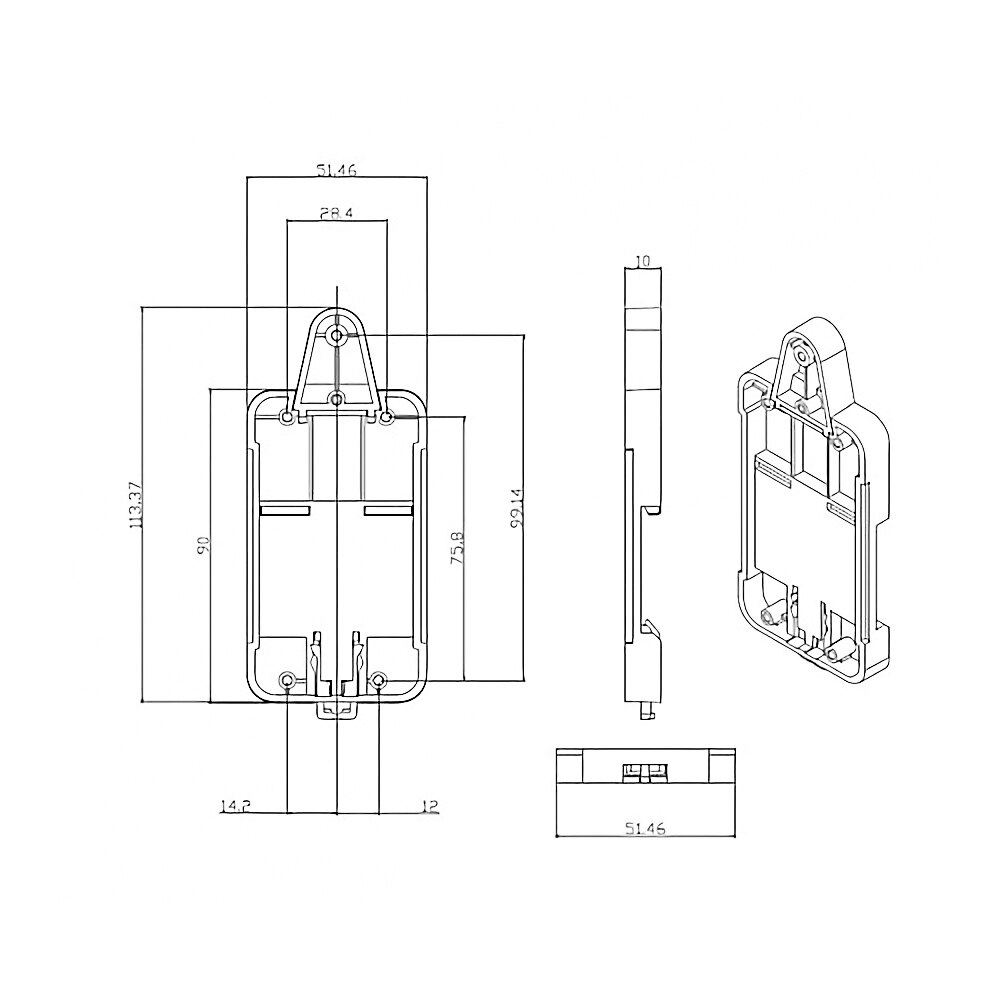 Sonoff DIN Rail Tray Adjustable Mounted Rail Case Holder For Wifi Remote Control Switch Basic RF Pow TH10 TH16 Dual Smart Switch