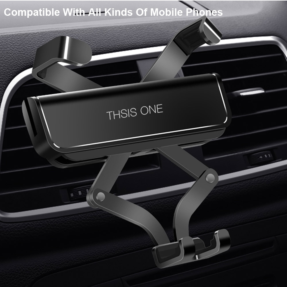 KDsafe Gravity Phone Holder In Car Air Vent Mount Cell Phone Foldable Mobile Phone Holder Stand for iPhone 11 XS XR Universal