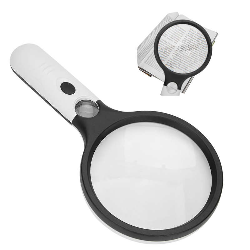 Couches Pour Adultes for Elderly Disabled LED Handheld Magnifying Glass Battery Powered 2X 30X Lens Magnifier for Reading