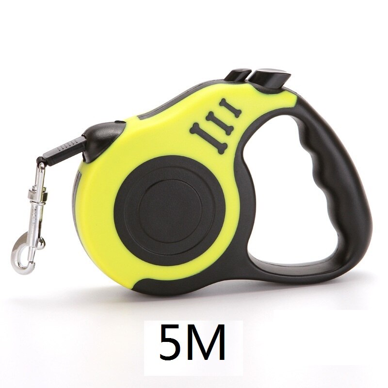 Hondenriem 5M Intrekbare Automatische Flexibele Hond Puppy Kat Trekkabel Riem Hondenriem Voor Kleine Middelgrote Honden Huisdier producten: yellow-5