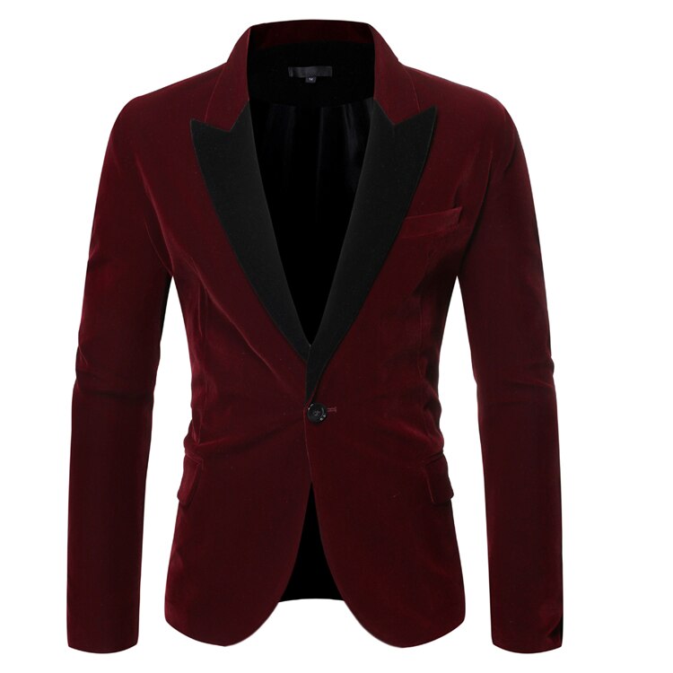 Herrkläder fritidskostym herr kavaj masculino slim fit enkelknapp formell scen bröllopsklänning kavaj kostym jacka plus size