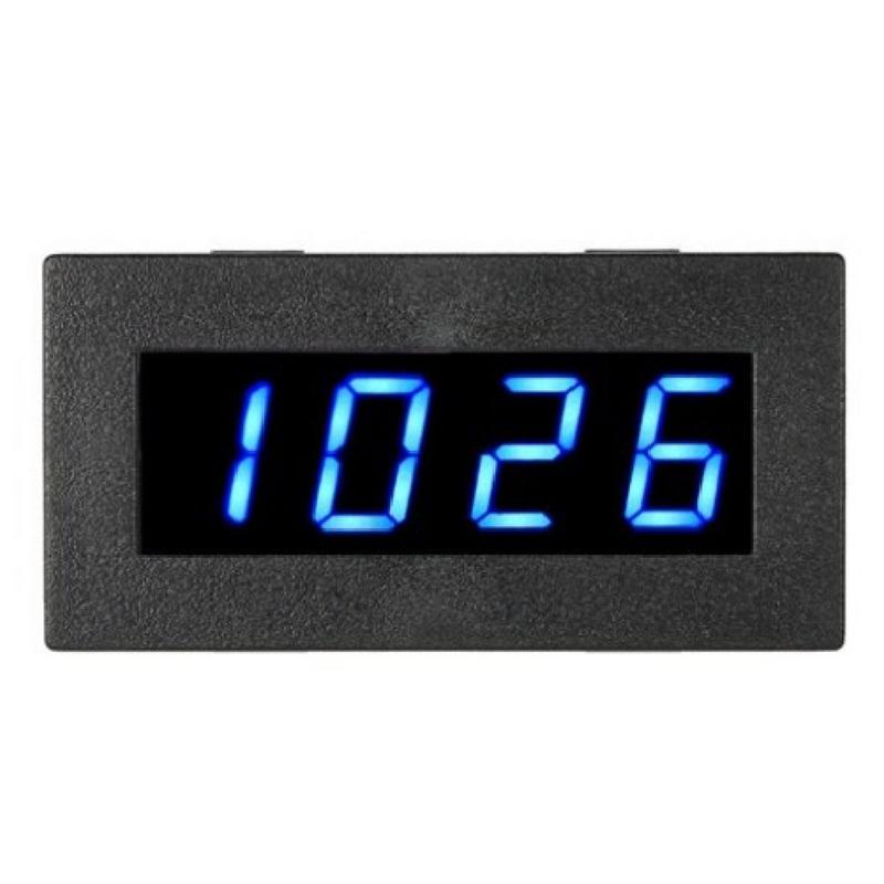 1 stk universal 4 led digital frekvensomformer hastighedsmåler omdrejningstest 5-9999r/ m  dc8-15v c5 p 3 biltilbehør: Blå