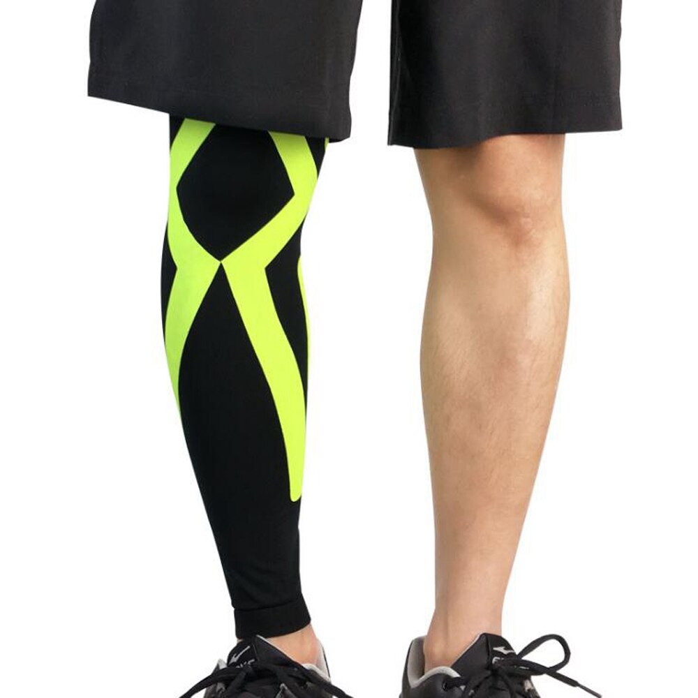 1 stk mænd sportstights kompression cykling benvarmere mtb cykel leggings løb basketball fodbold benærmer benbeskyttelse