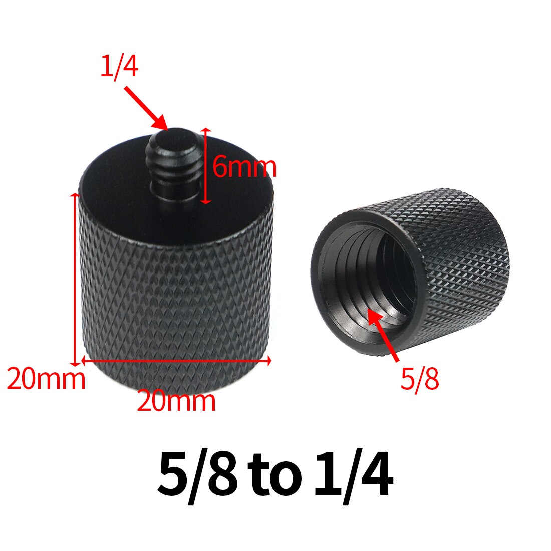 BGNing 1/4" to 3/8" 5/8" to 3/8" Male to Female Thread Screw Mount Adapter Tripod Plate Screw Plate Screw Mount for SLR Camera: TypeJ for Tripod