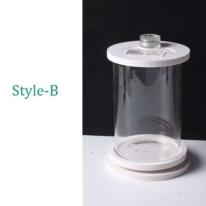 Transparent Glass Fish Tank Small Living Room Tabletop Decorative Fish Tank Removable Aquarium Christmas: 15x10cm