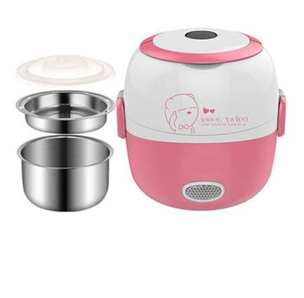 Rice Cooker Thermal Heating Electric Lunch Box Portable Food Steamer Cooking Container Meal Lunchbox Warmer: F