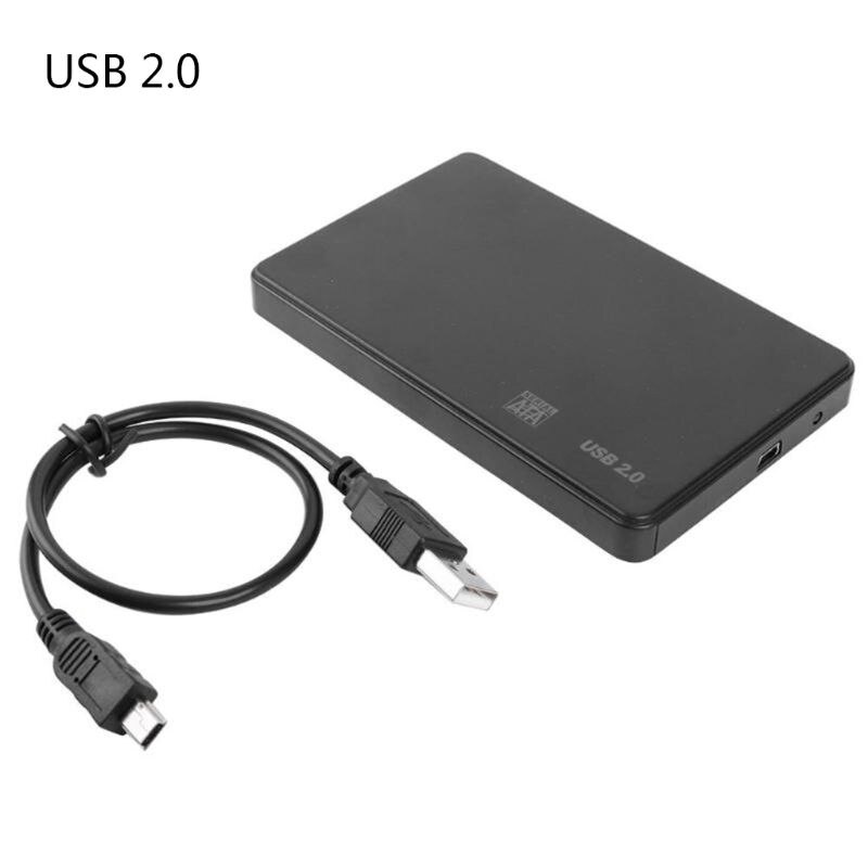 2.5 Polegada hdd ssd caso sata para usb 3.0/2.0 adaptador 5 gbps caixa de disco rígido gabinete adaptador para windows os sistema acessórios: 1