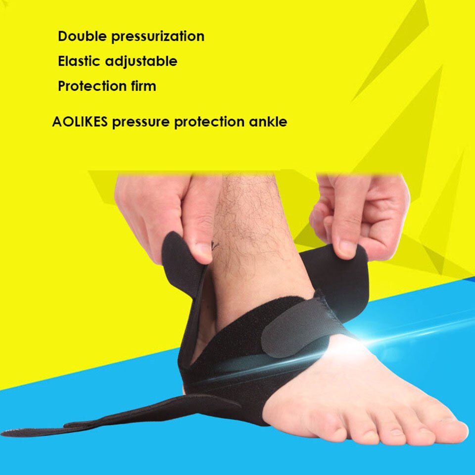 Aolikes 1Pcs Sport Pijnbestrijding Enkel Bescherming Verstelbare Takedown Enkel Guard Band Enkel Ondersteuning Uitgebreide Enkelbrace