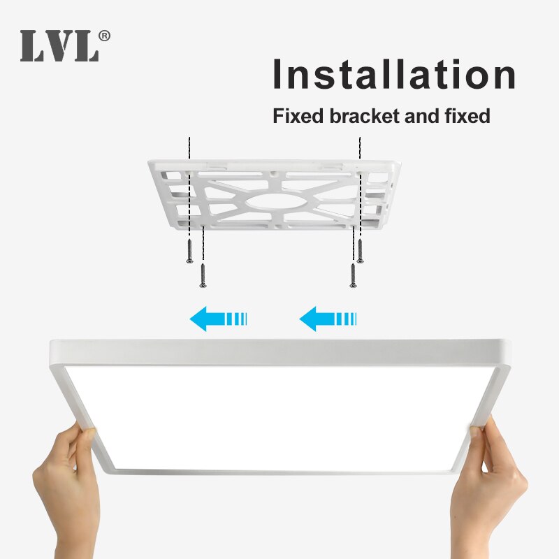 Led Square Panel Light 24W 220V 2800K 4000K 5000K For Living Kitchen Bedroom Bathroom Indoor Home Lighting Panel Lamps