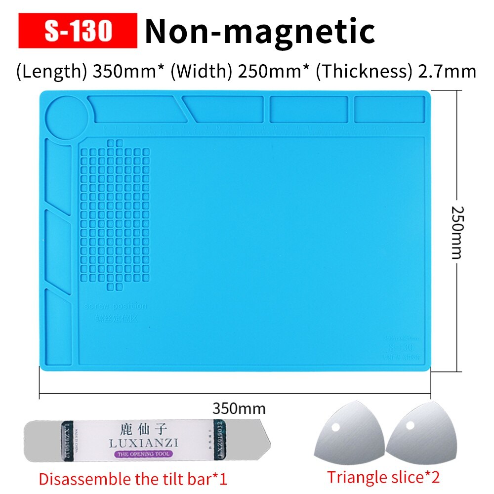 Luxianzi Soldeerstation Hittebestendig Reparatie Pad Esd Isolatie Silicon Mat Voor Bga Solderen Bureau Platform Pad: s130