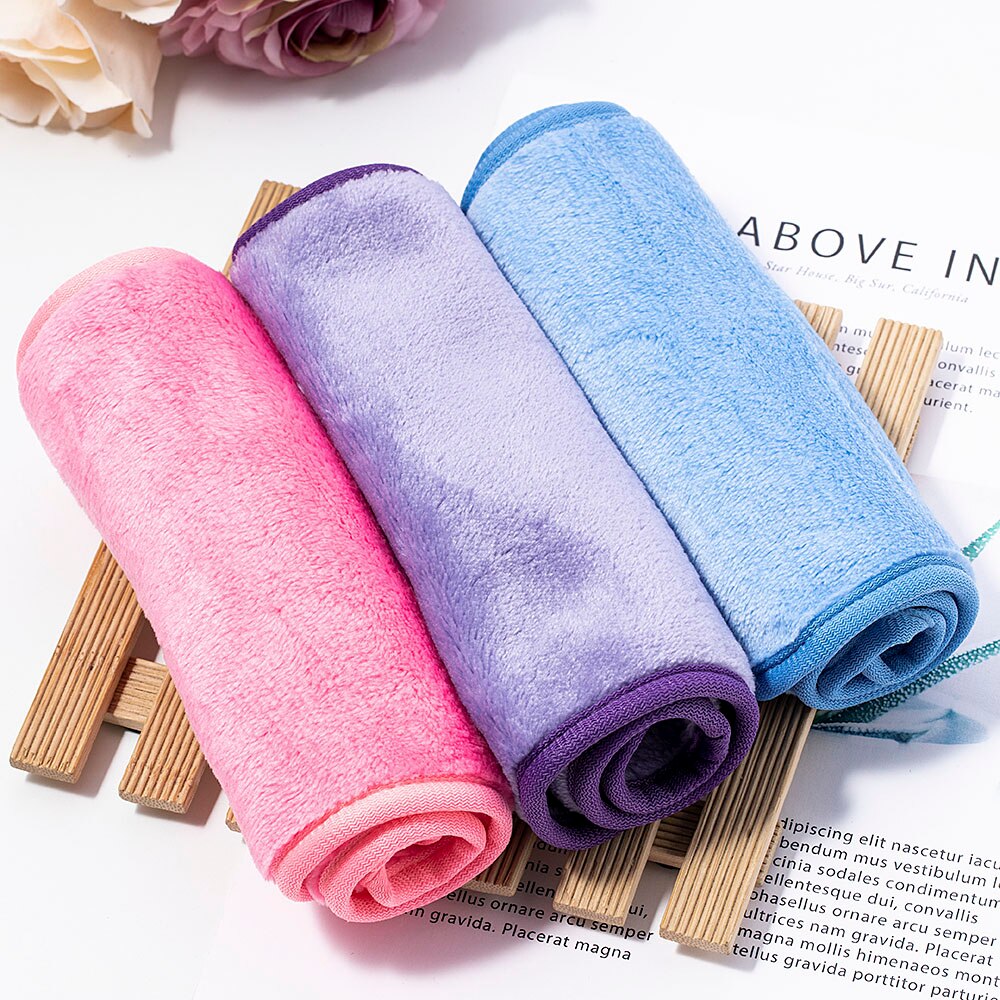 Herbruikbare Gum Make-Up Remover Handdoeken Make Up Reiniging Handdoek Fibre Doek Lichtgewicht Praktische Glad Soft Voor Make Vrouwen