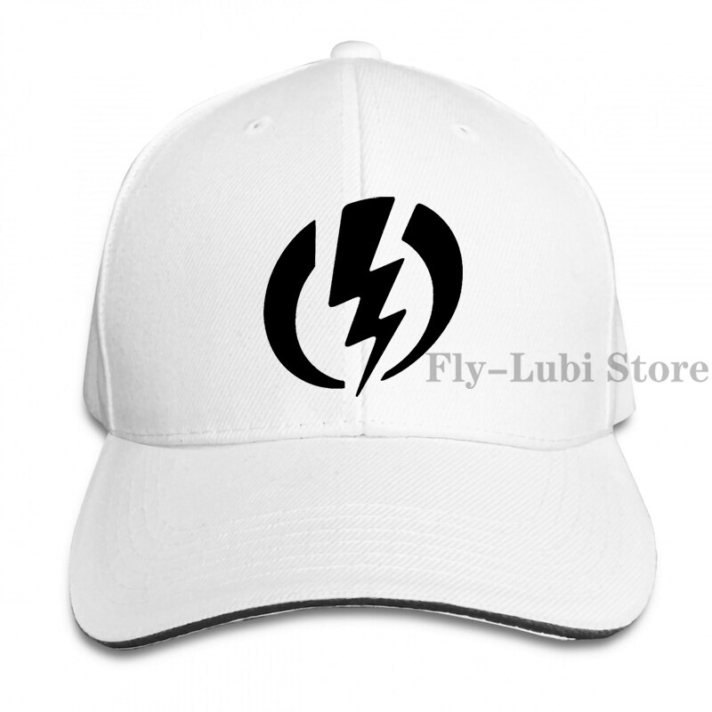 Electric Electrician Symbol 2 Baseball cap men women Trucker Hats adjustable cap: 1-White