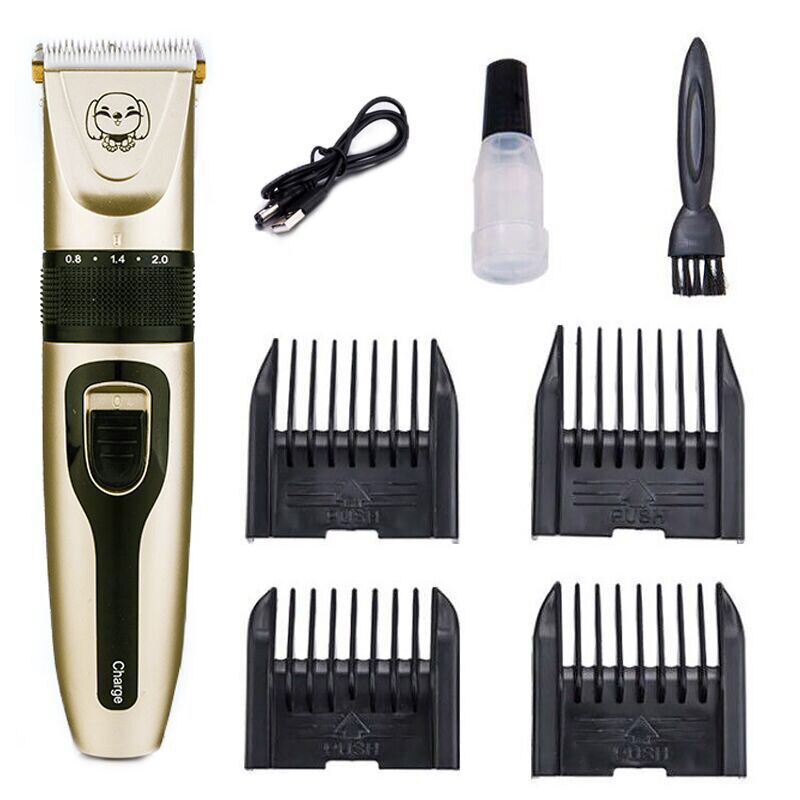 rasoir pour animaux de compagnie chien tondeuse à cheveux animaux toilettage tondeuses chat Cutter Machine rasoir électrique ciseaux tondeuse 110-200V: Default Title
