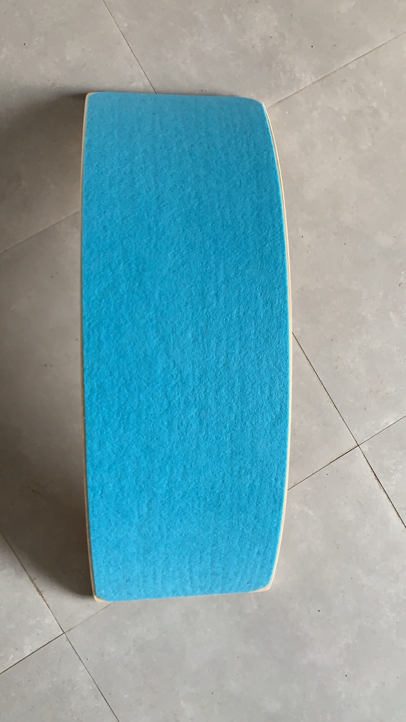 Houten Balance Board Kinderen Gebogen Wip Yoga Fitness Apparatuur Body Building Baby Indoor Speelgoed Kids Outdoor Sport: Blauw