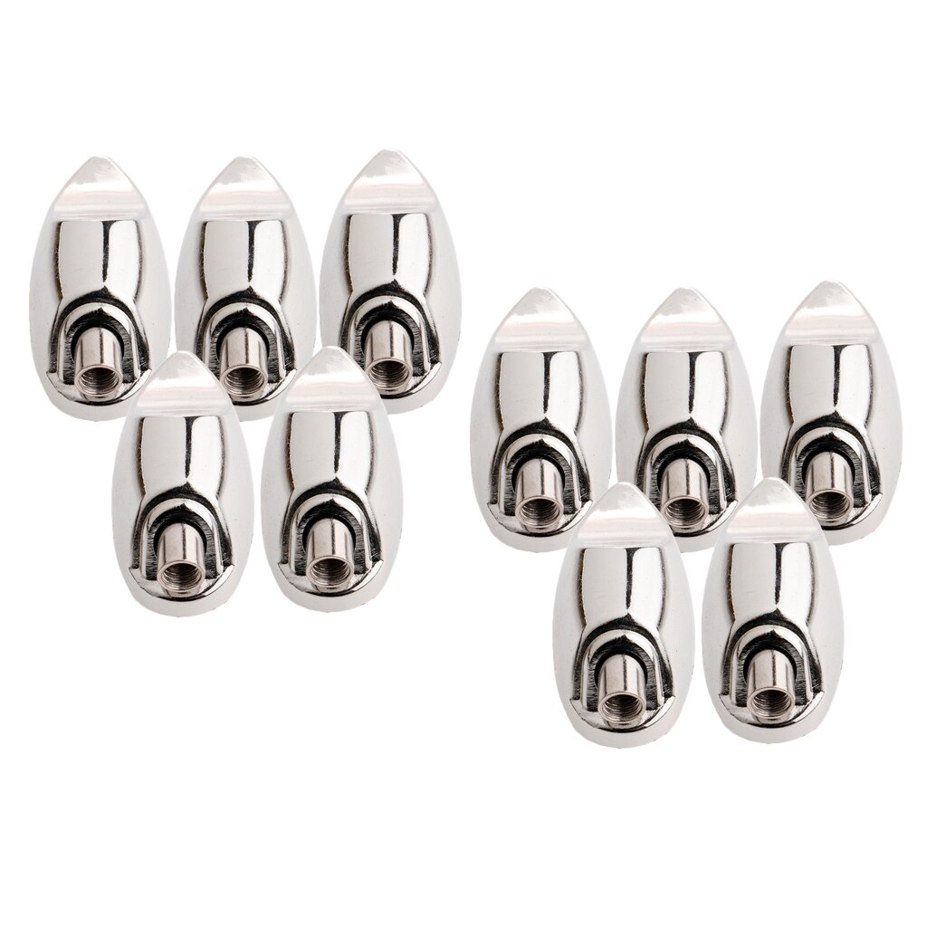 10Pcs Drum Lugs Claw Hooks for Replacements DIY Percussion Accessory Silver