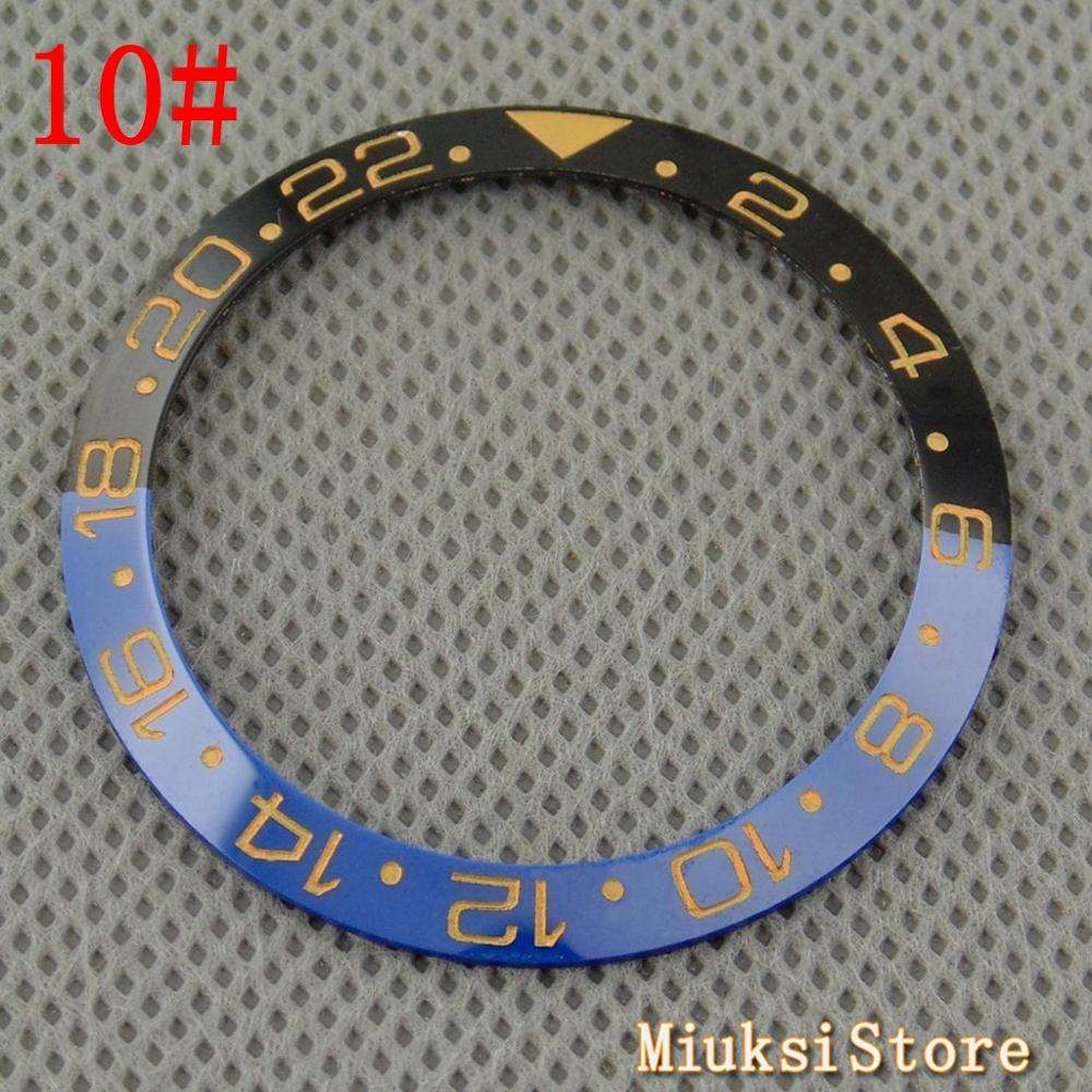 38mm gmt keramiikkakehys titaanikellojen kehykset sopivat automaattiseen mekaaniseen kelloon 40mm miesten kellon kehystä: 10
