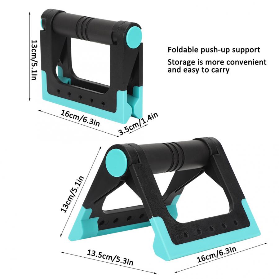 2pcs Portable Push Up Bracket Stand Stainless Steel Anti-slip Push Up Fitness Bars Abdominal Trainer Fitness Training Equipment