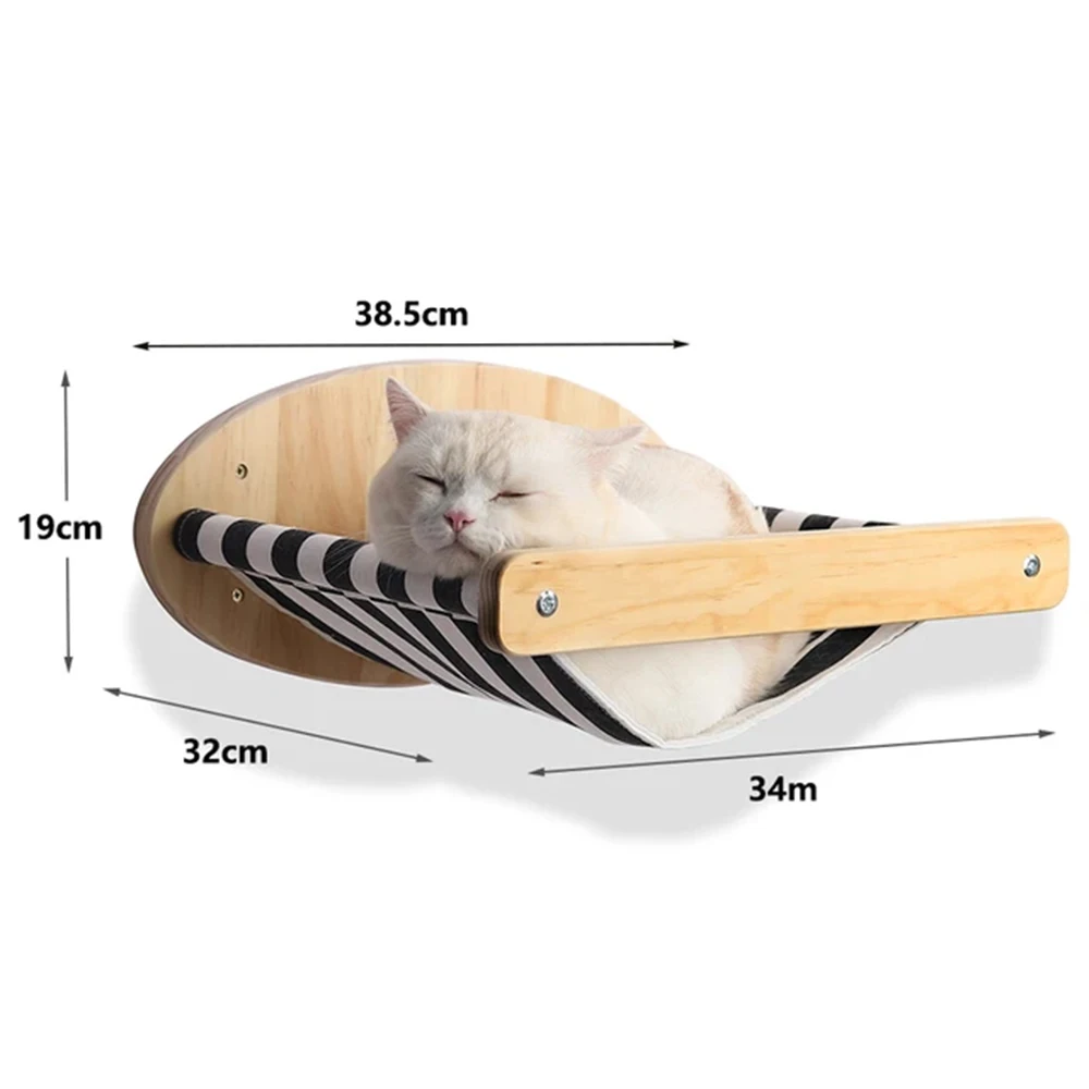 Juguetes de pared para actividades, rascador de Sisal de madera para gatos, muebles escaladores, puente para gatos, escalones de cuerda, escalera para gatitos, poste para pared: Gris