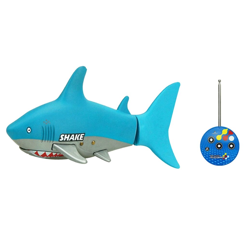 Mini Remote Control Shark Swim in Water Christmas for Boys & Girls (Blue)