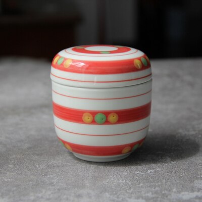 Japanese-style ceramic tableware Japanese-style steamed egg cup hand-painted blue colorful steaming bowl water-in-water: 4