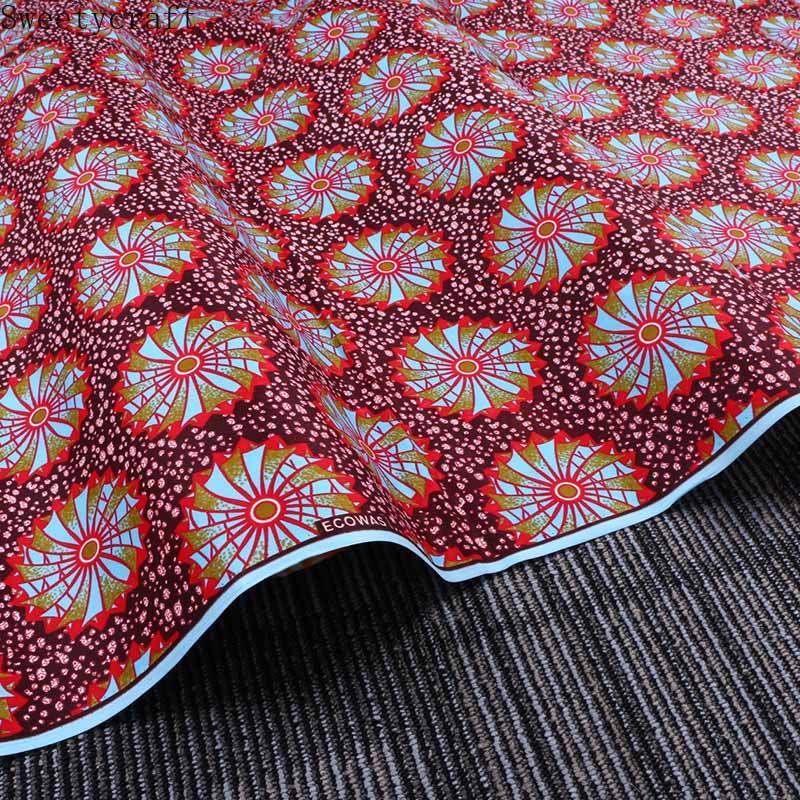 3 Yards Hight African Wax Fabrics 100% Polyster Ankara Cloth for DIY Sewing Party Dress Suits Garment Handmade Material