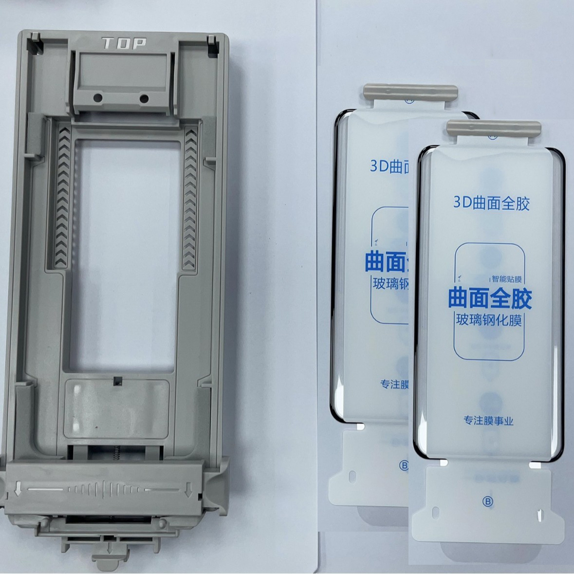 Für iPhone 17 16 Profi Max 3D -biegen Vollkleber-Displayschutz aus gehärtetem Glas, staubfrei, Prämie-Folie, einfache Installation: Roségold / Paket3