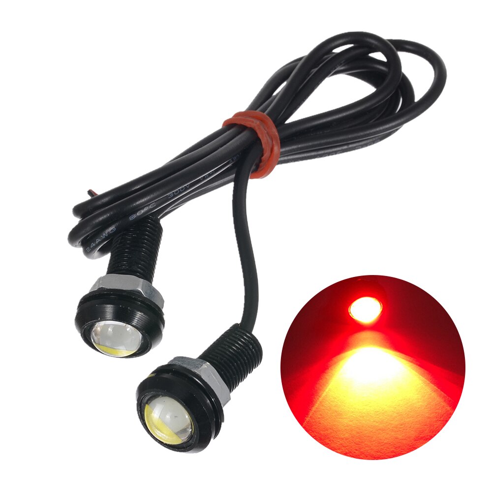 9W Eagle Eye Lamp Daglicht Led Drl Fog Dagrijverlichting Auto Licht Achterlicht: Red