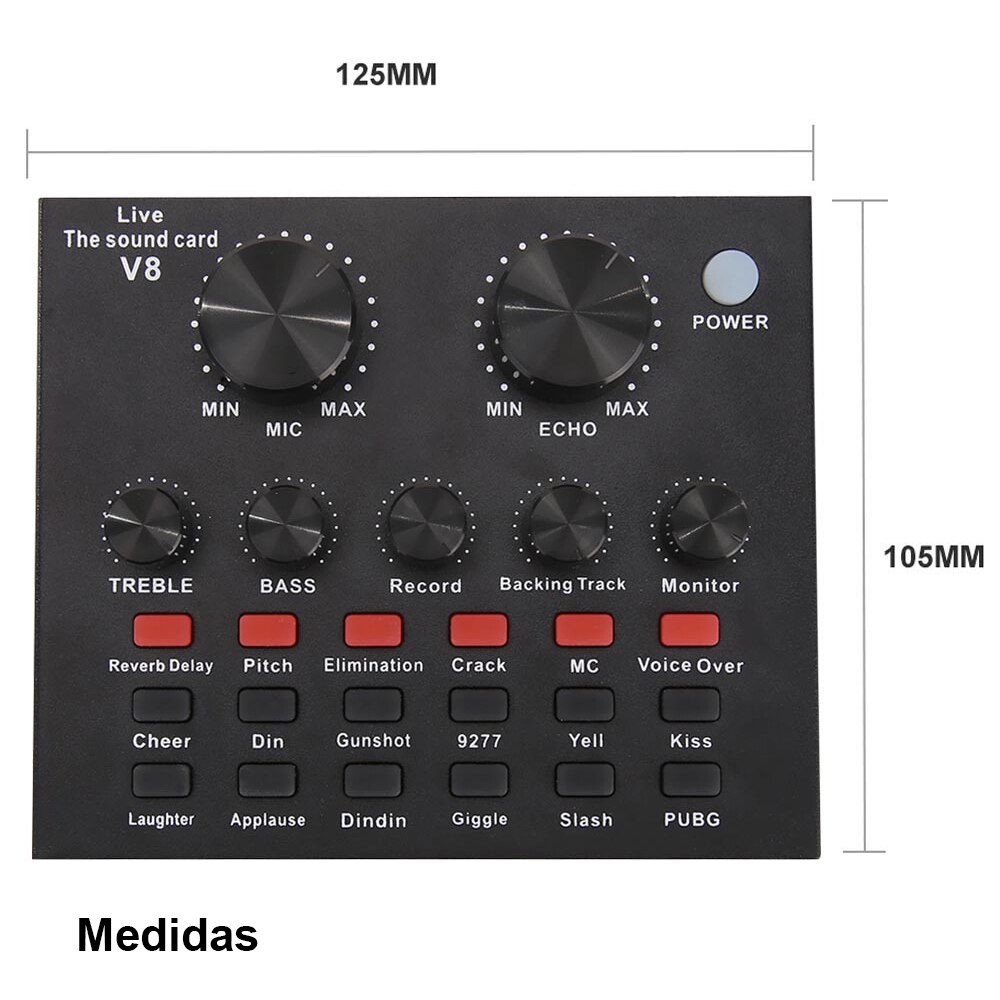 EUROXANTY®| Sound card | Sound card V8 | External sound card | Microphone | Audio Interface |