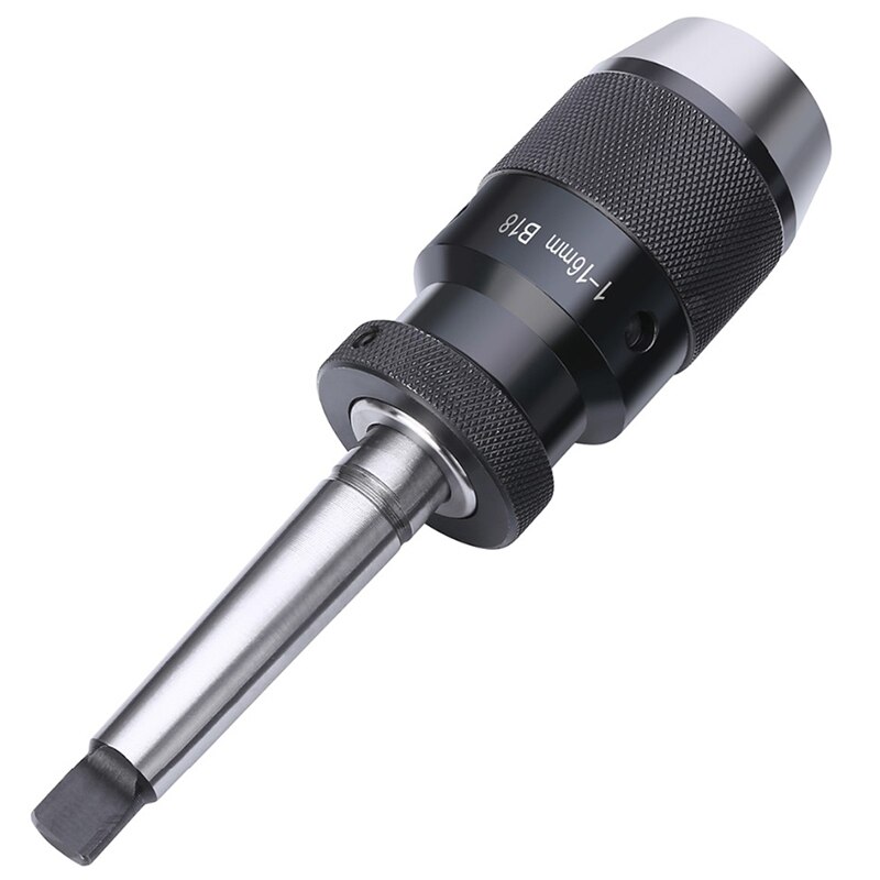 Arbor-Portabrocas de 1-16Mm, mandril de taladro autoapretado sin llave y árbol de MT2-B18, apto para casi todas las perforaciones y tornos con montaje MK2: Default Title