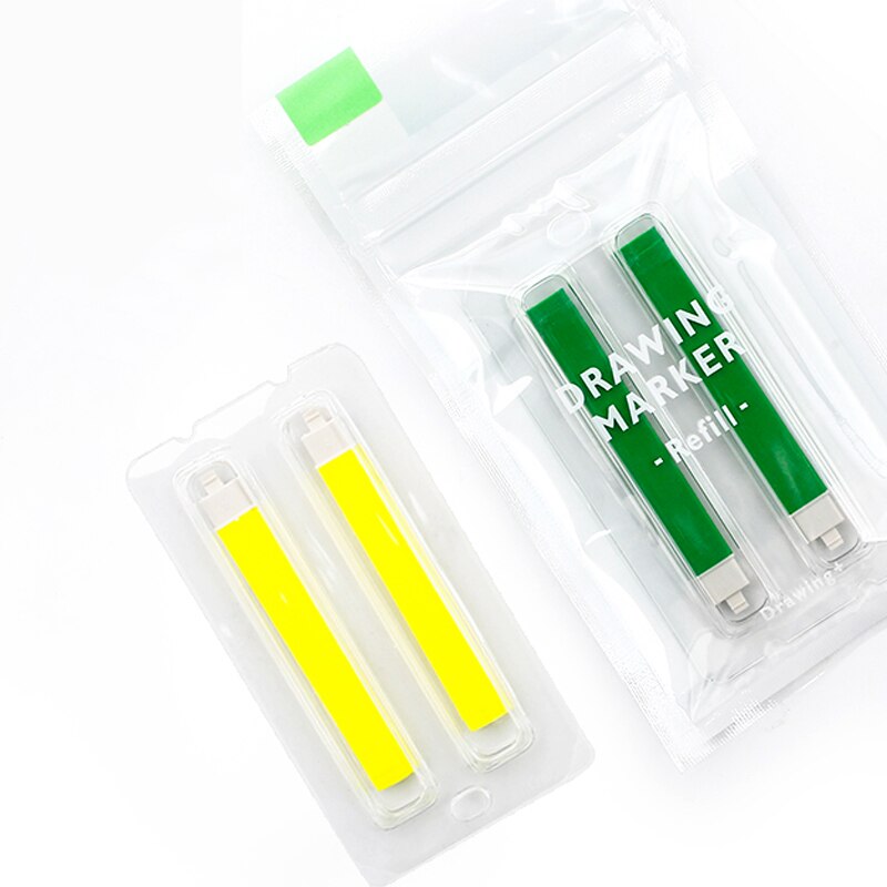 2 Pcs KOKUYO PASTA Solid Water-based Marker Pen Refill Multifunctional Art Drawing Replacement Core Graffiti Convenient Multicol
