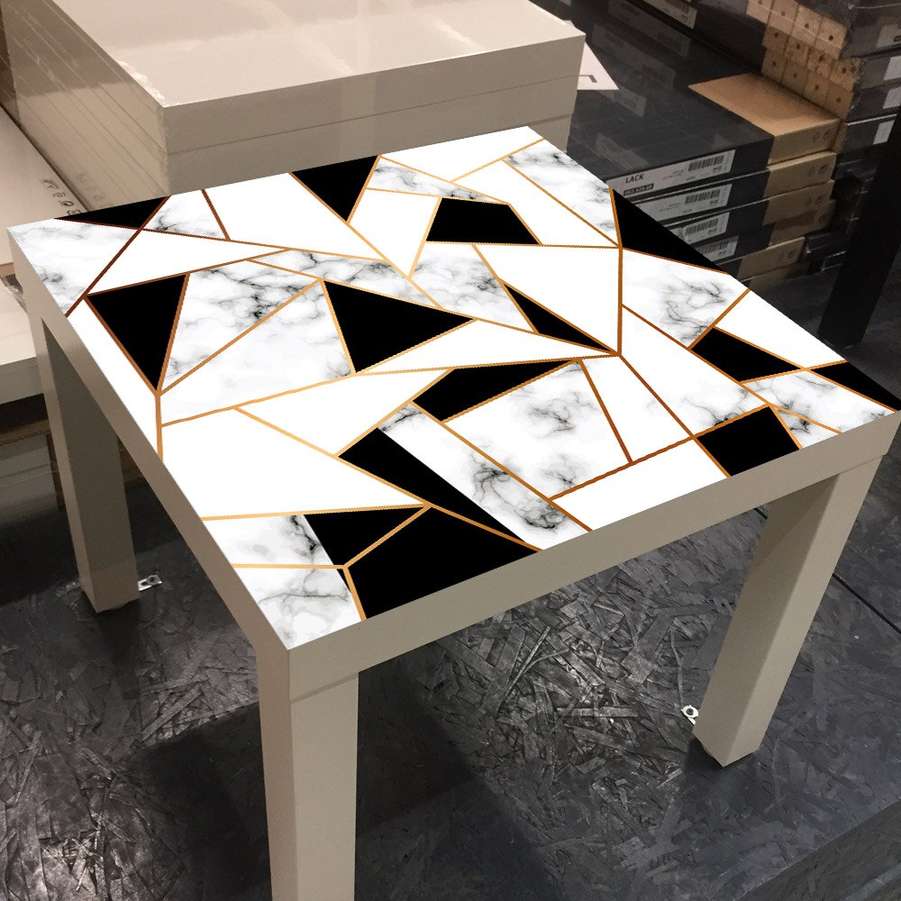 European-style decorative tiles abstract crystal block LACK living room desktop stickers desk renovation wallpaper stickers