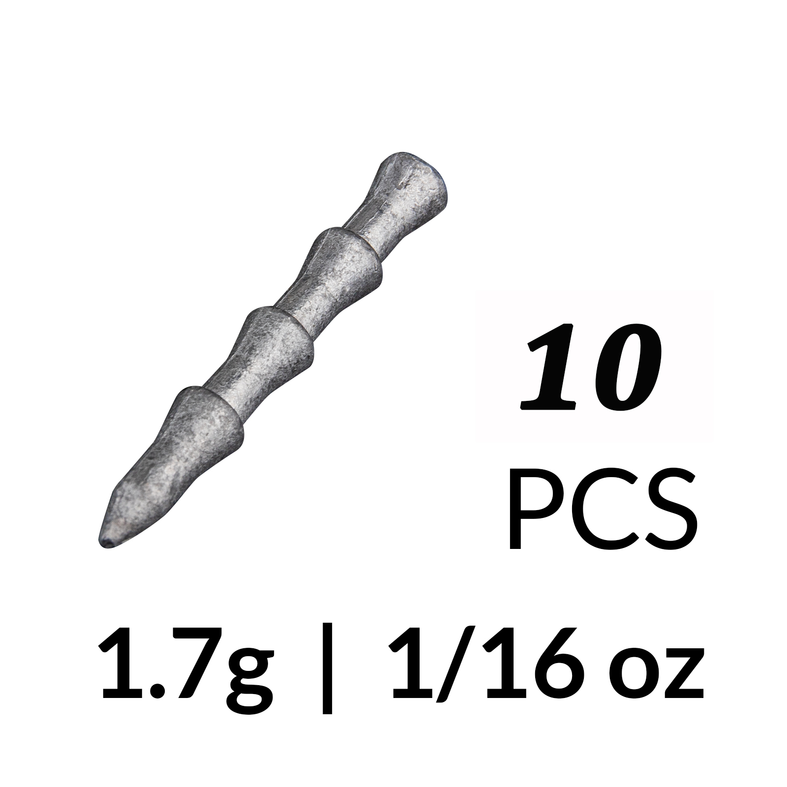 Thkfish insert paino 1g 1.7g 2.3g hassu rig kalastus painot uppoavat pehmeä syötti kalastustarvikkeet: 1.7g
