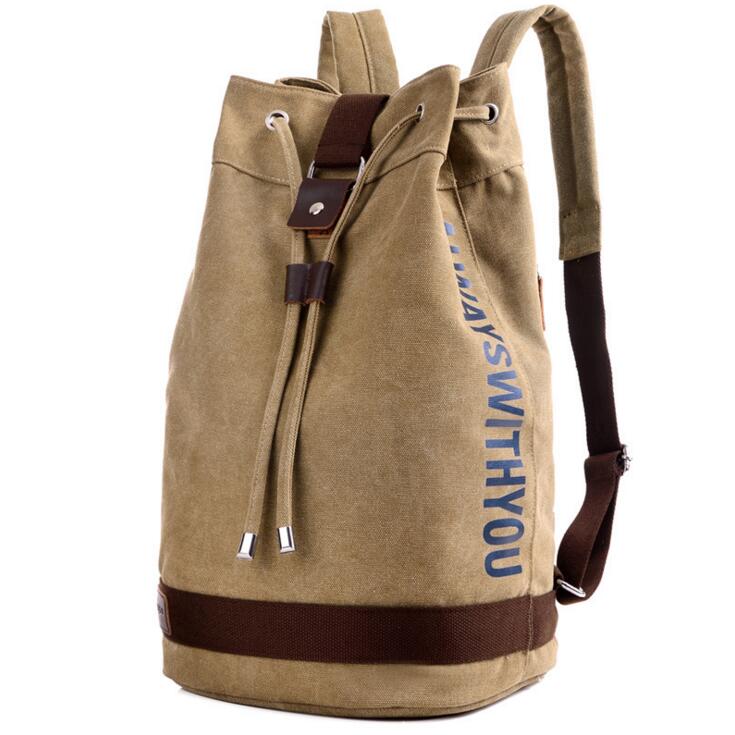 X-online-mochila de viaje de lona para hombre, bolso escolar para estudiantes, , 032017: Caqui