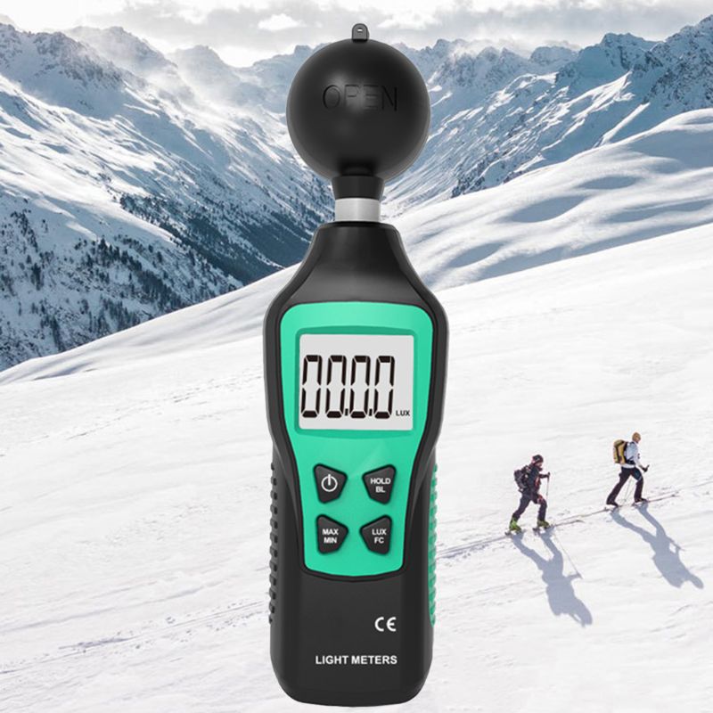 Mini Digital Luminometer 0-200000 LUX Light Meter LCD Display LED Photometer 964E