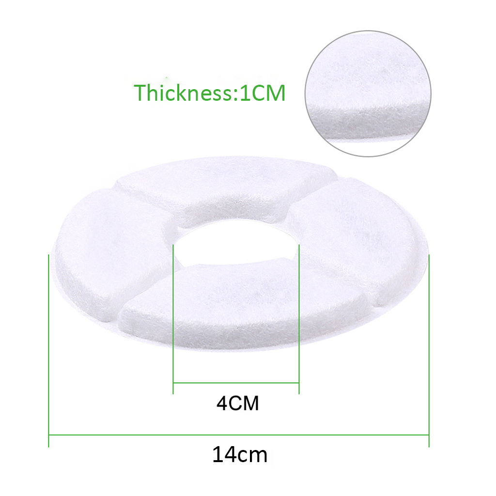 Filtros de carbón activado circundantes para mascotas, reemplazo de filtro de carbón para fuente, gato, perro, bebida de agua, 360 grados, 6 piezas/8 piezas