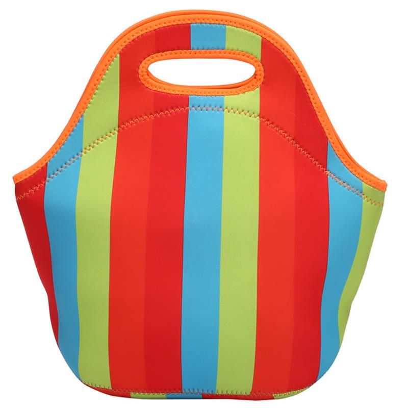 Neopreen Waterdichte Geïsoleerde Thermische Lunch Tas Lunch Koeltas Lunch Tote Container Opslag Houder Voor Vrouwen Kids Mannen: Stripe