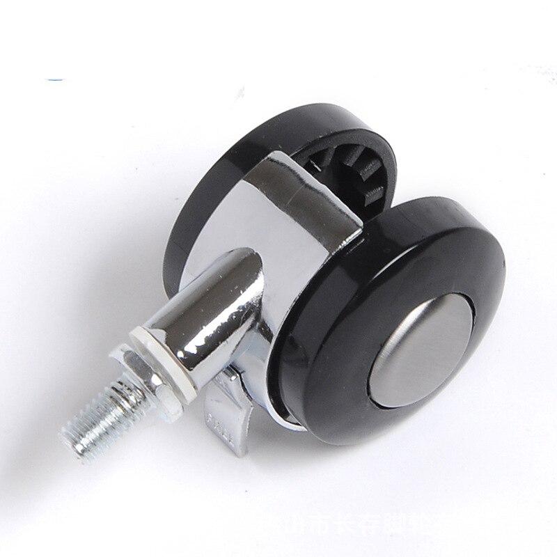 5 stuks vlakke bodemplaat met remwielen en wieltjes worden gebruikt om salontafels, bureaustoelen, kasten en droogrekken te verplaatsen zwart