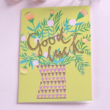 Einfache und kreative grußkarten danke karte enthält ein umschlag und eine leere innenseite Farbe gedruckt Mini karte: Stil 2