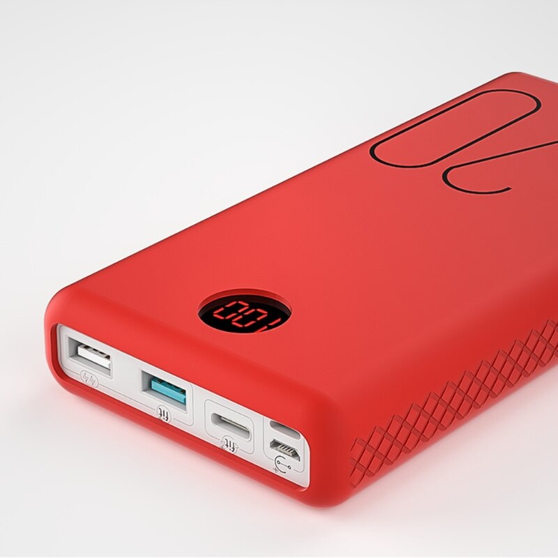 For ROMOSS LT20 Power Bank 20000mAh Silicone Protective Case Anti-impact/skid Cover For ROMOSS LT20 Pro Power Bank Skin