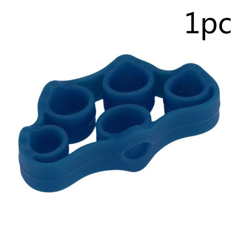 Bandes de résistance au doigt poignée de la main entraînement de la puissance musculaire bande élastique: Bleu