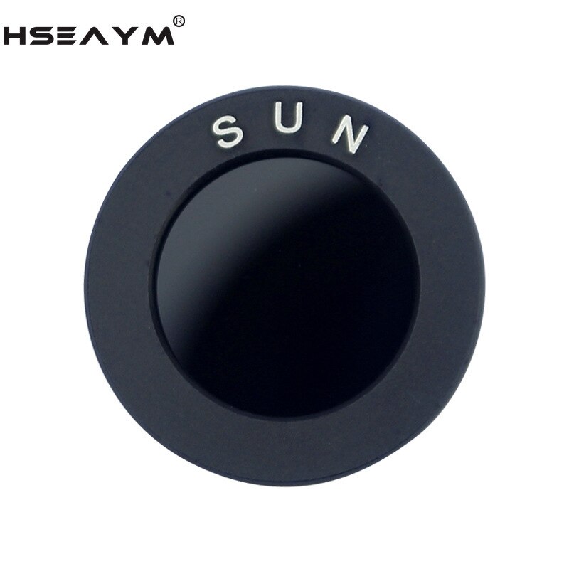 Optiska filter astronomiskt teleskop svart solfilter 1.25 tum  (31.7mm)  metrisk skruvgänga  m28 x 0.6 metrisk fingänga