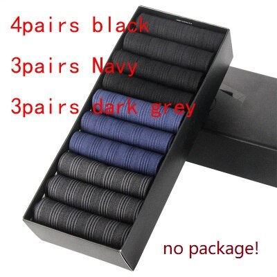 10 pairs/box xiaomi socks men's summer ultra-thin socks solid color Middle length stockings comfortable: no package3