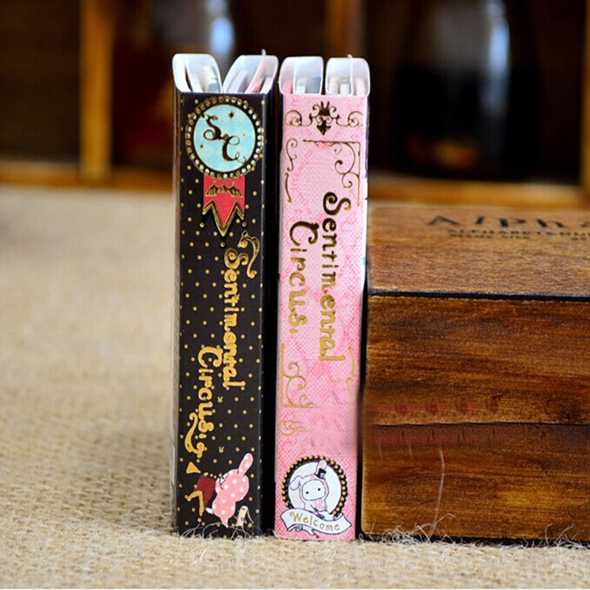 Kawaii Sentimental Circus Rabbit Notepad / Memo / 6 Fold Sticky Note Pad / Notebook Retail