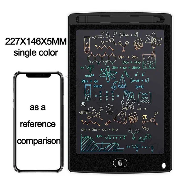 Tableta de escritura LCD de 4,4/8,5/pulgadas, tablero de dibujo para niños, Bloc de dibujo de grafiti, juguetes, pizarra de escritura a mano, tablero de dibujo mágico, juguete para: Transparente