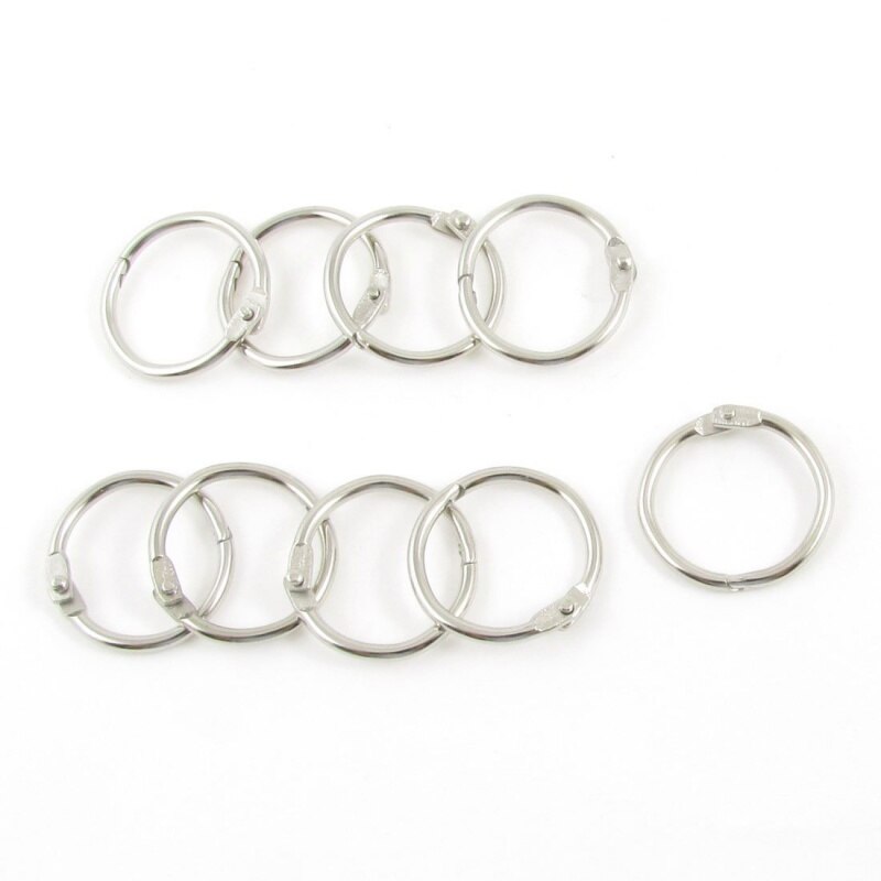 9 x scharnier blätter Ring Ring papier Ring durchmesser schlüssel Ring