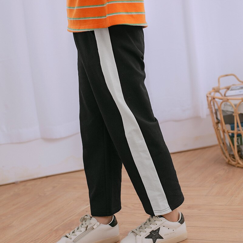 Spring Girls Loose Pants Clothing Kids Cotton Wide Leg Ankle Length Trousers Teenage Girls Casual Pant Children Bottoms
