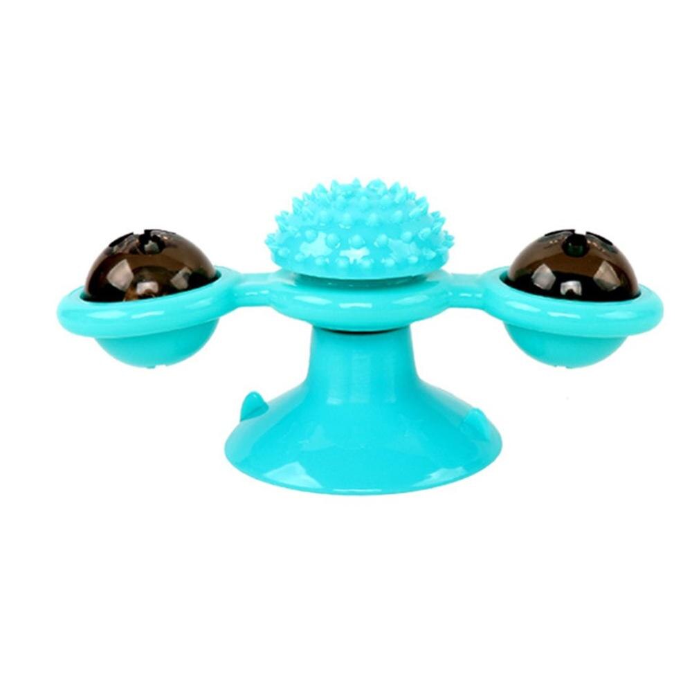juguete interactivo para mascotas, rompecabezas para gatos, entrenamiento giratorio, molino de bolas giratorio, juguetes para gatos, juegos para gatos, suministros para gatos, molino de viento