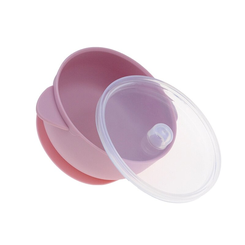 Conjunto de alimentação de silicone crianças utensílios de mesa tigela de sucção de silicone de grau alimentício com colher prato de bebê bpa livre babadores de silicone