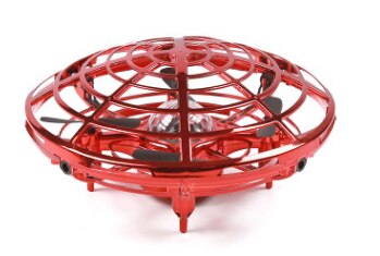 ZK20 Magical Fingertip Flying Ground Amphibious Gyro Levitation Induction Gyro UFO Drone Adult Decompression Toy Kids Toy: colorful Red