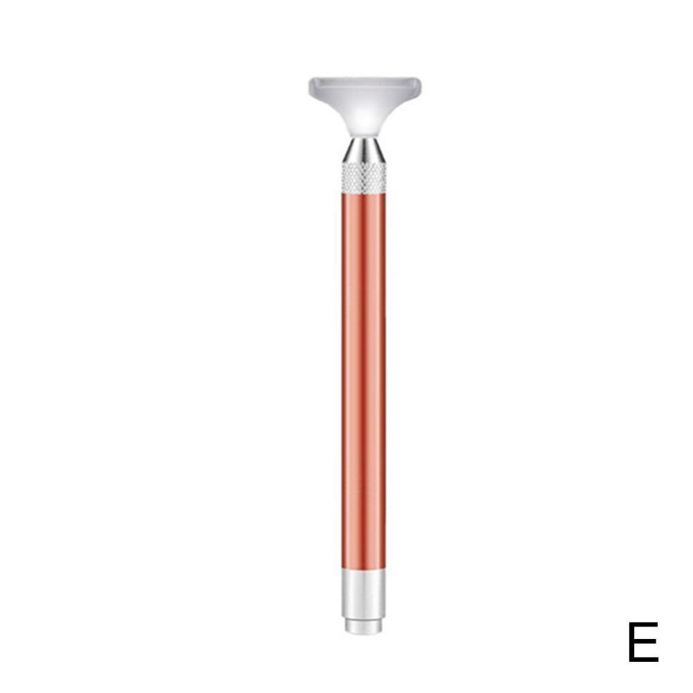 1Pc 5D Diamond Painting Tools Lighting Point Drill Pen with 5 Styles Head Sross Stitch Tool DIY Embroidery Crafts [NO BATTERY]: E